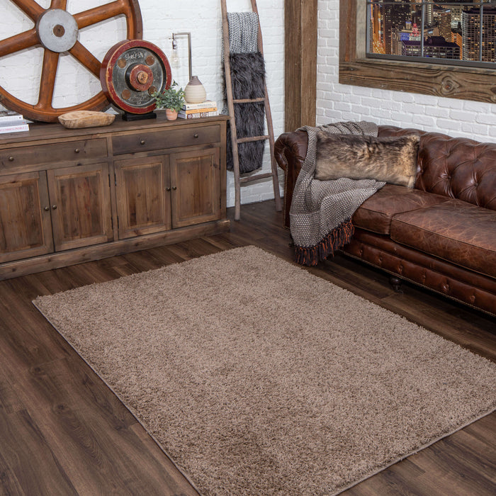 Lanier Mocha Brown Area Rug