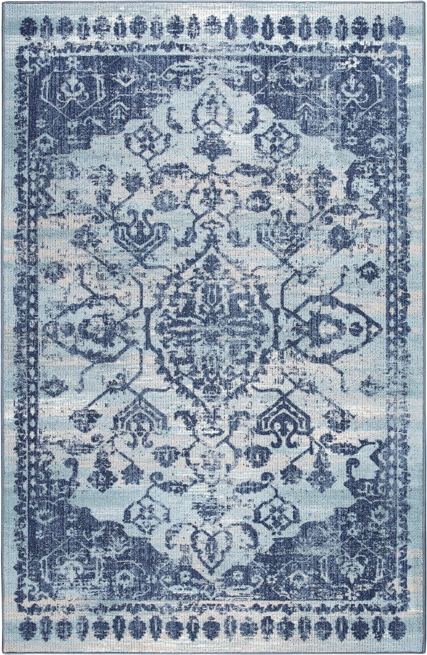 Kauai Cliffside Blue Area Rug Covered By Rugs