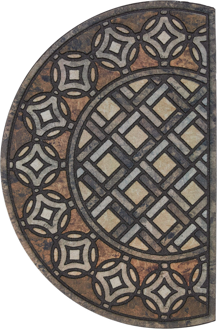 Villa Lattice Gray Door Mat