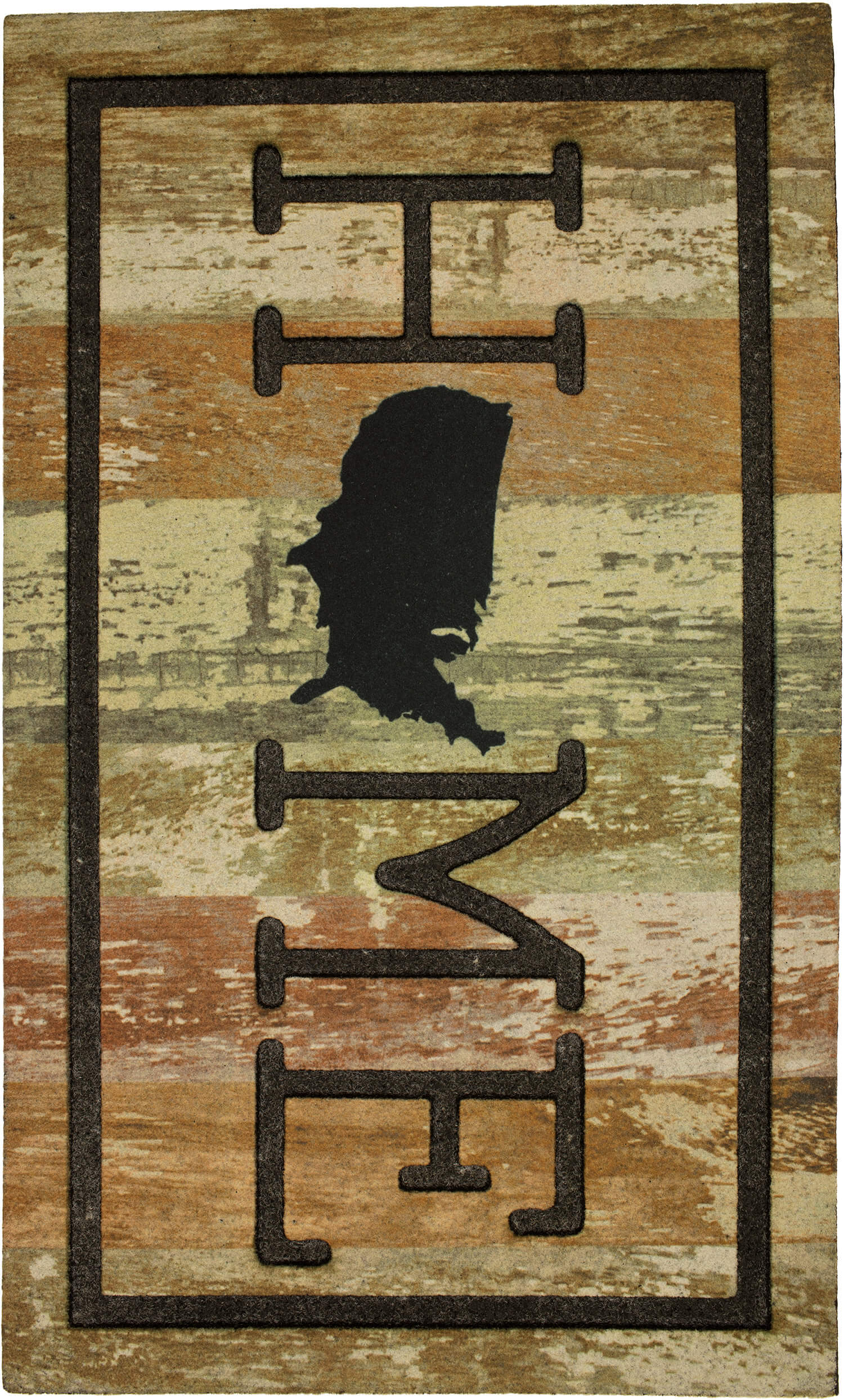 Passage America Orange & White Door Mat