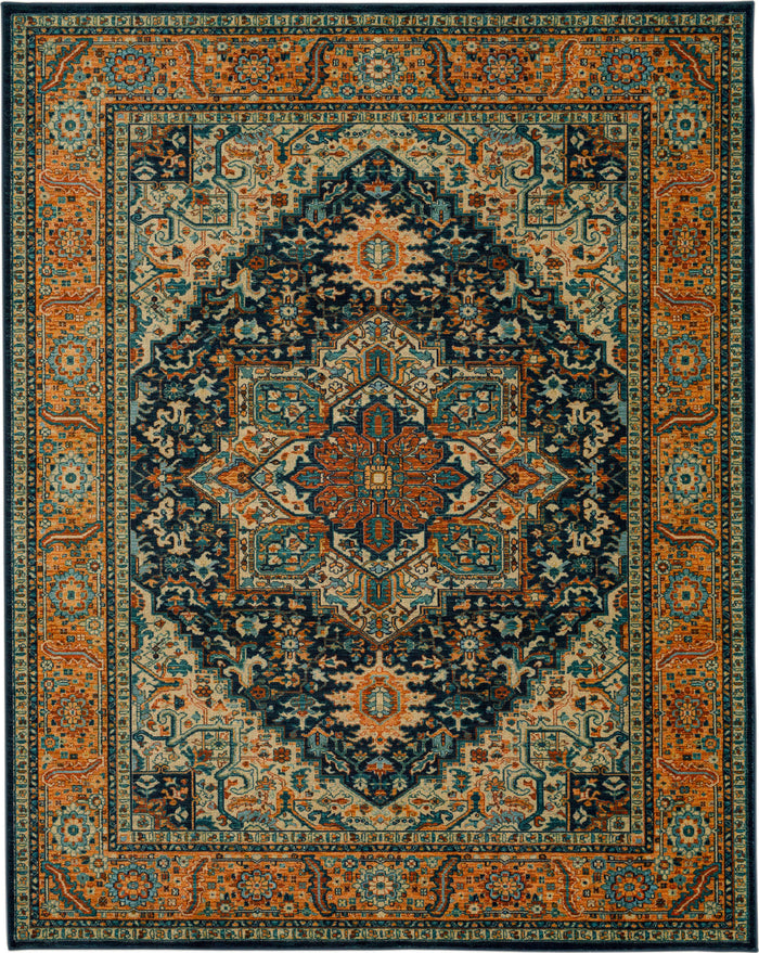 Karastan Kaleidoscope Aadirha Navy Area Rug