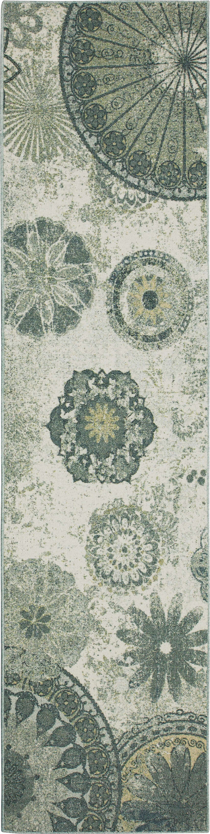 Grayson Bloom Medallion Gray Area Rug