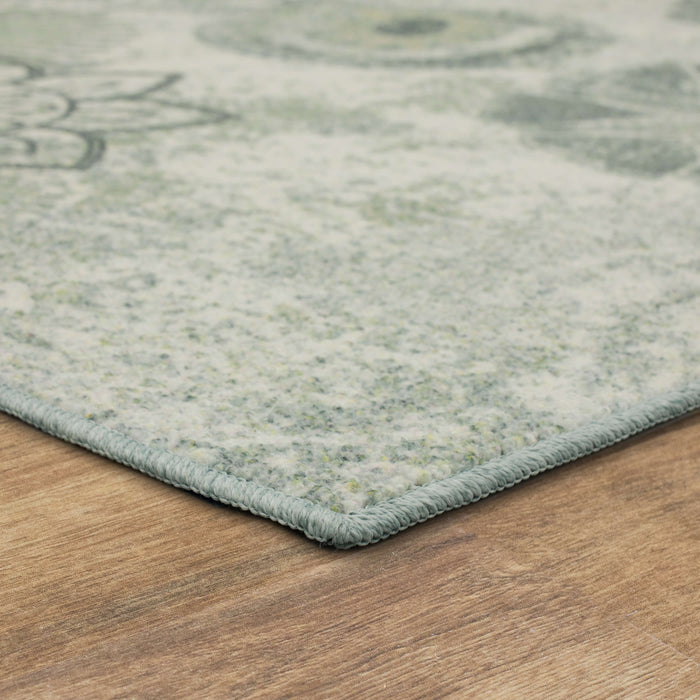 Grayson Bloom Medallion Gray Area Rug