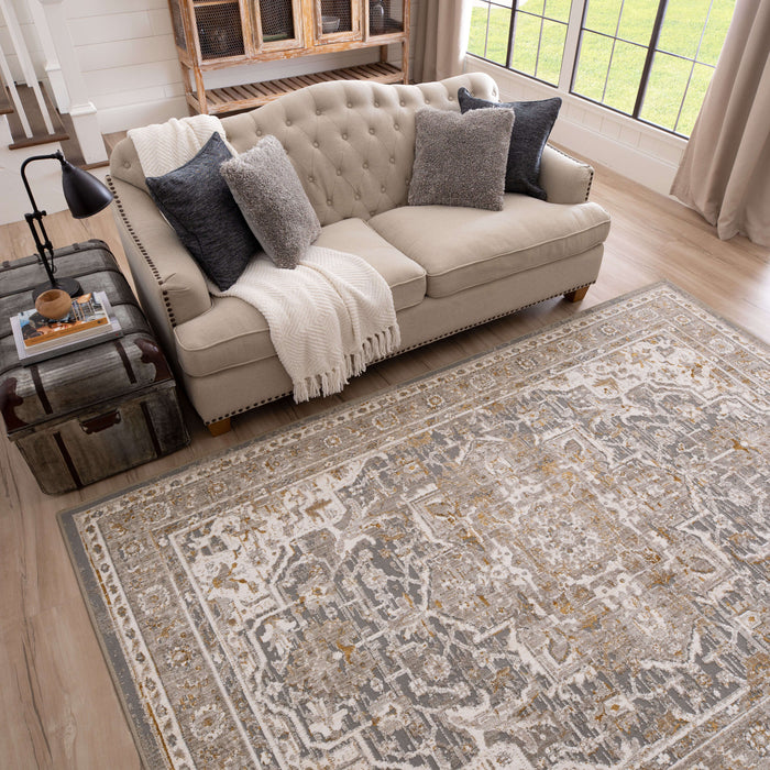 Alexandra Frost Grey Area Rug