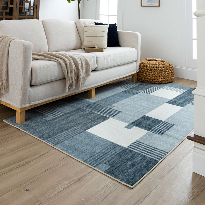 Technicolor Liberty Blue Area Rug