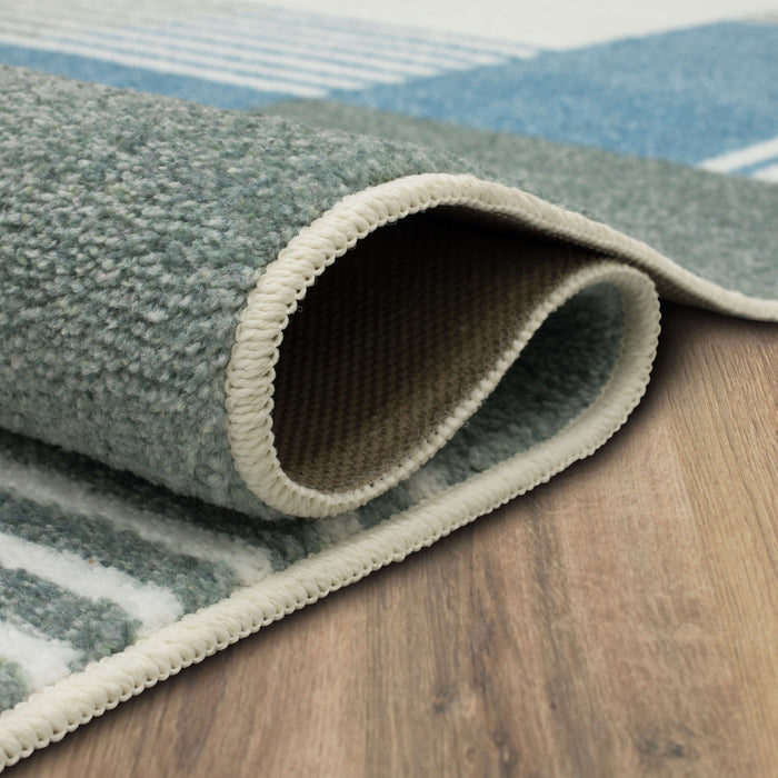 Technicolor Liberty Denim Area Rug