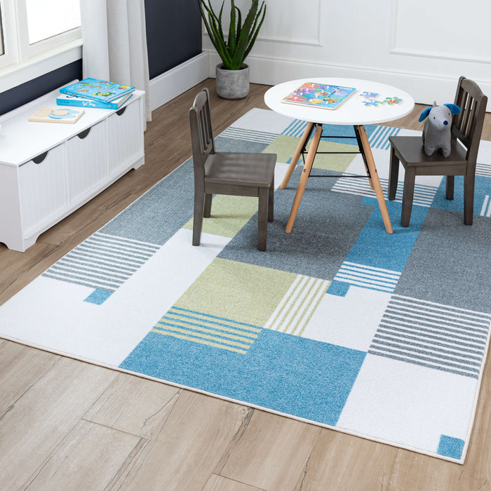 Technicolor Liberty Denim Area Rug