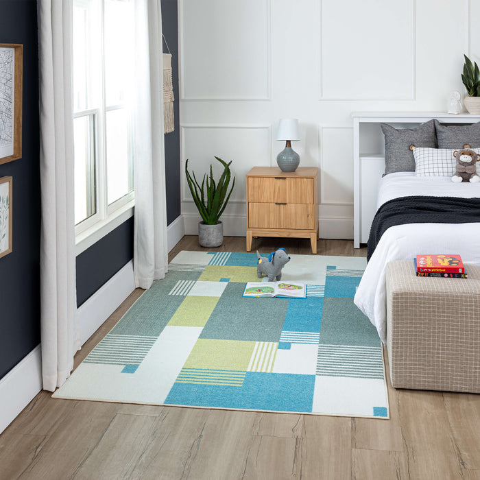 Technicolor Liberty Denim Area Rug