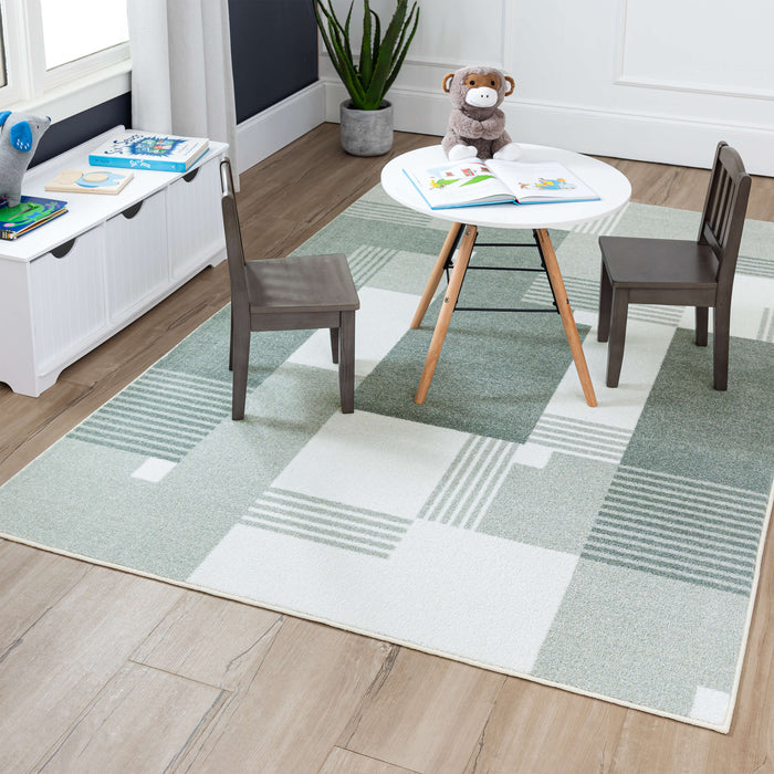 Technicolor Liberty Light Grey Area Rug