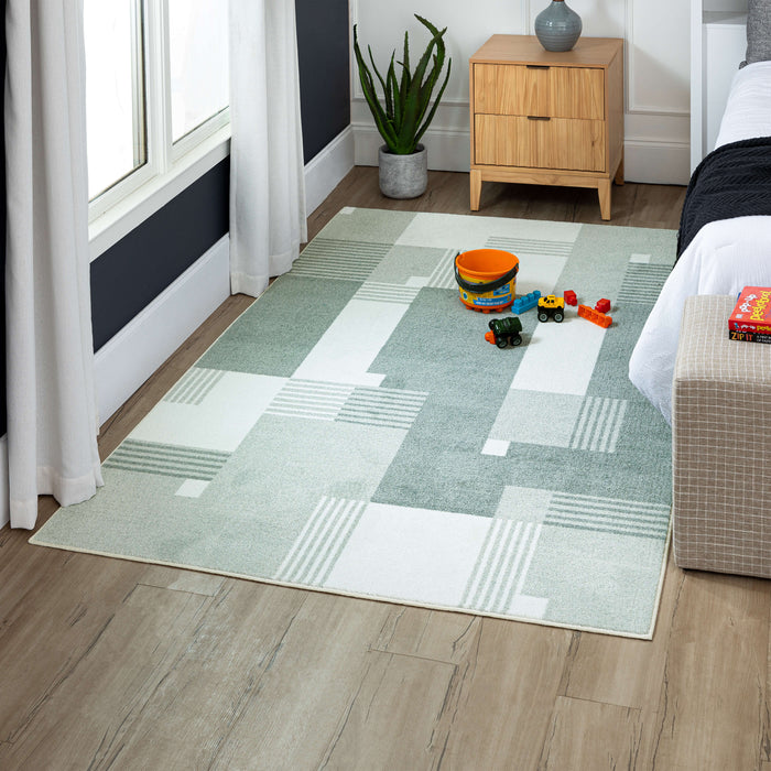 Technicolor Liberty Light Grey Area Rug