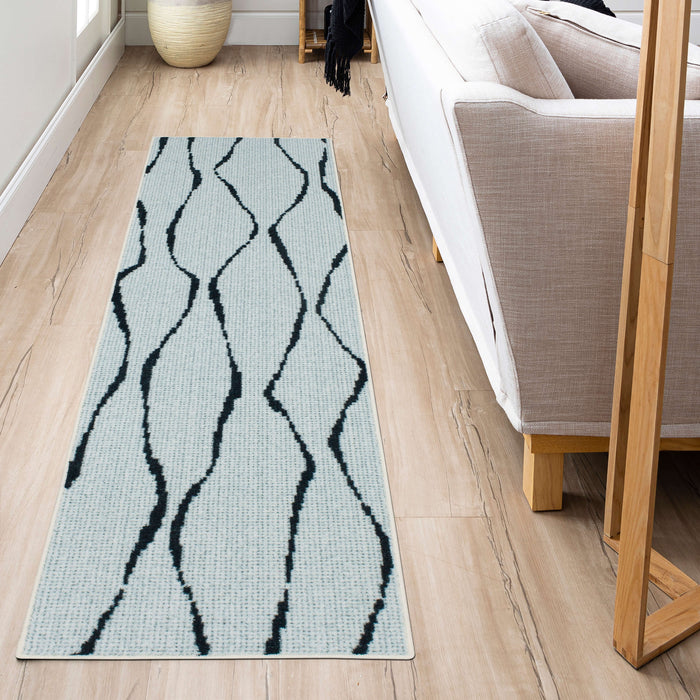Technicolor Aster Black Area Rug