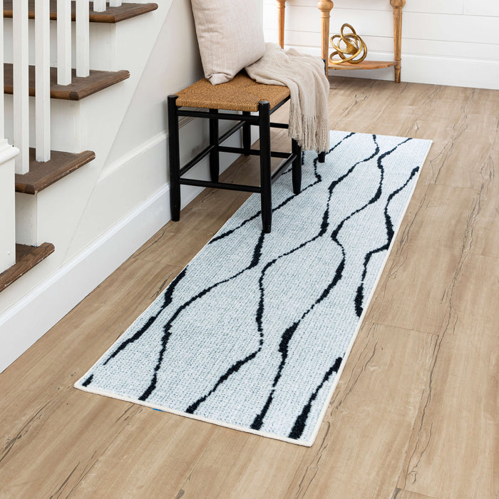 Technicolor Aster Black Area Rug