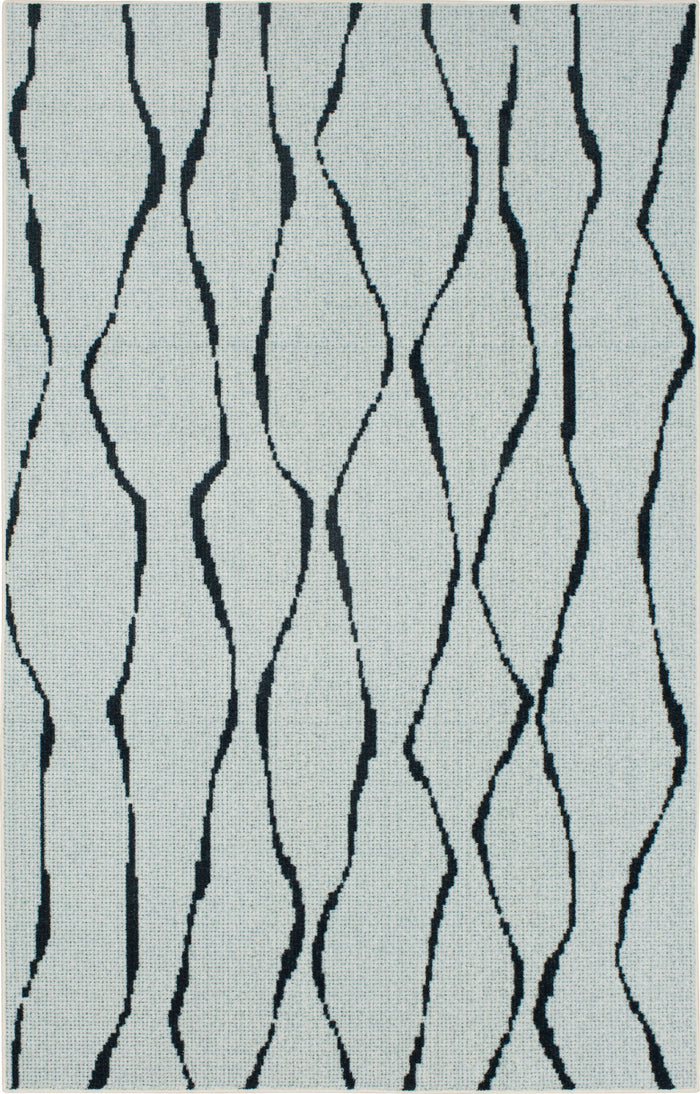 Technicolor Aster Black Area Rug