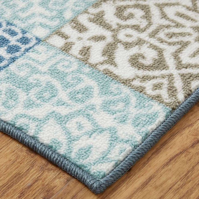 Amarada Blue and Green Accent Rug