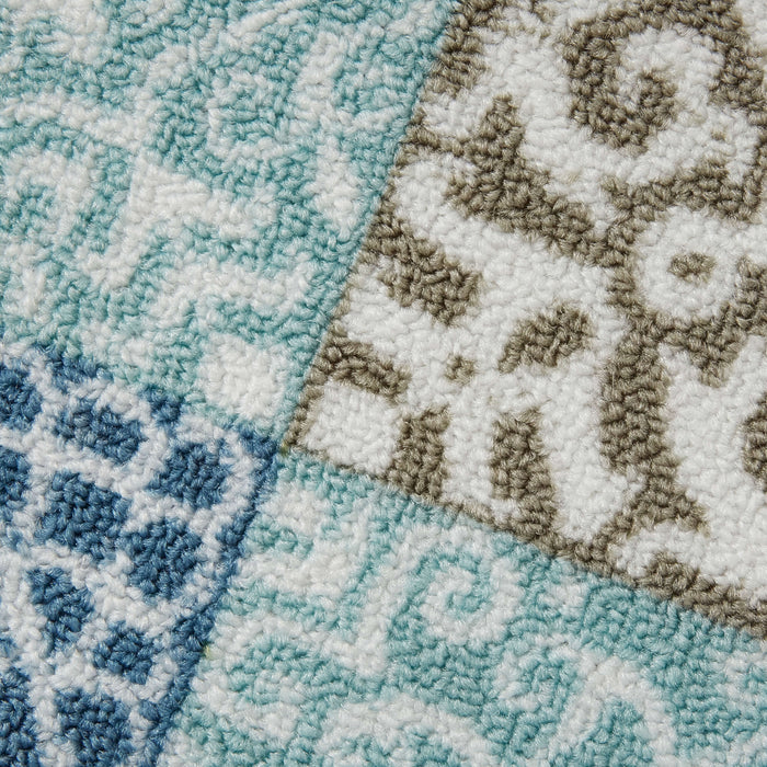 Amarada Blue and Green Accent Rug