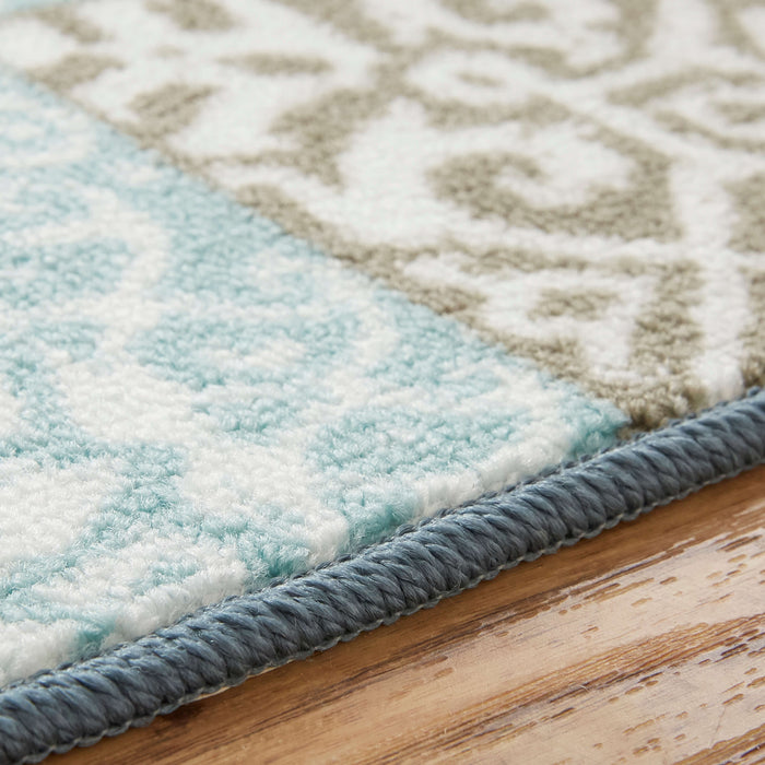 Amarada Blue and Green Accent Rug