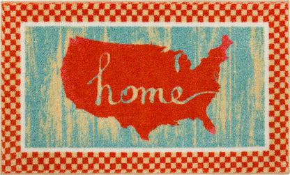 USA Home Red & Blue Accent Rug