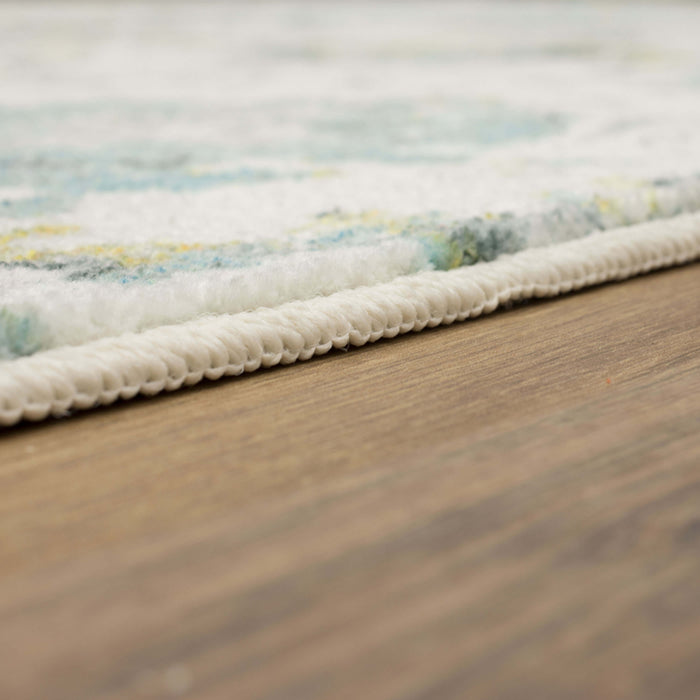 Technicolor Prem Light Blue Area Rug