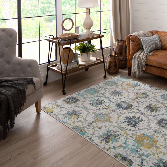 Technicolor Prem Light Blue Area Rug