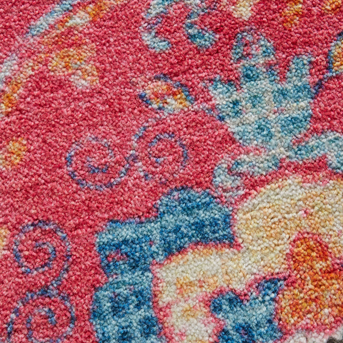 Technicolor Prem Pink Area Rug