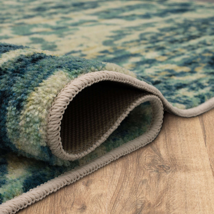 Technicolor Lottie Blue Area Rug