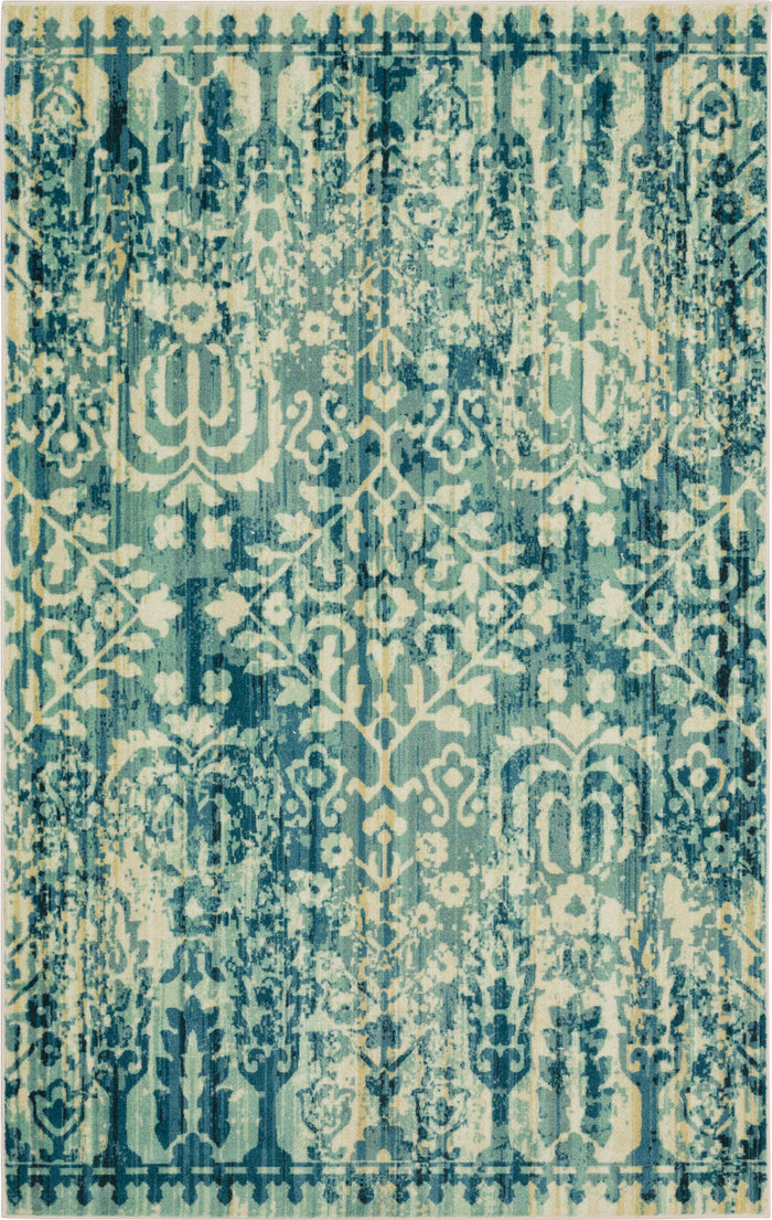 Technicolor Lottie Blue Area Rug