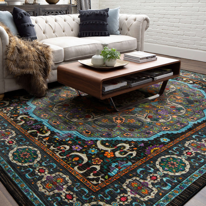 Lyla Black Area Rug