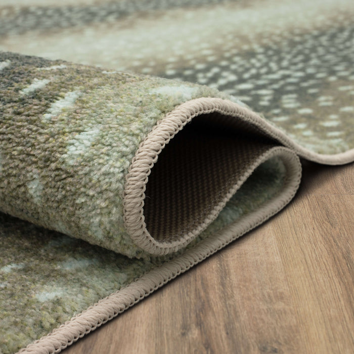 Technicolor Antelope Skin Tan Area Rug