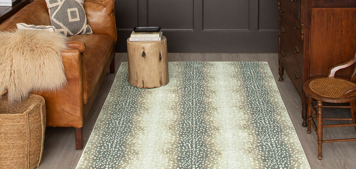 Technicolor Antelope Skin Tan Area Rug