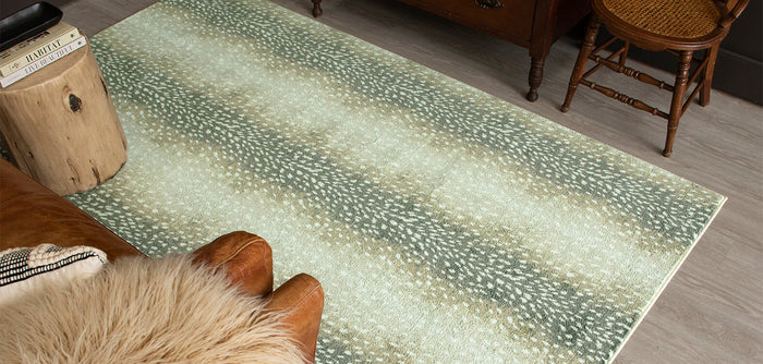Technicolor Antelope Skin Tan Area Rug