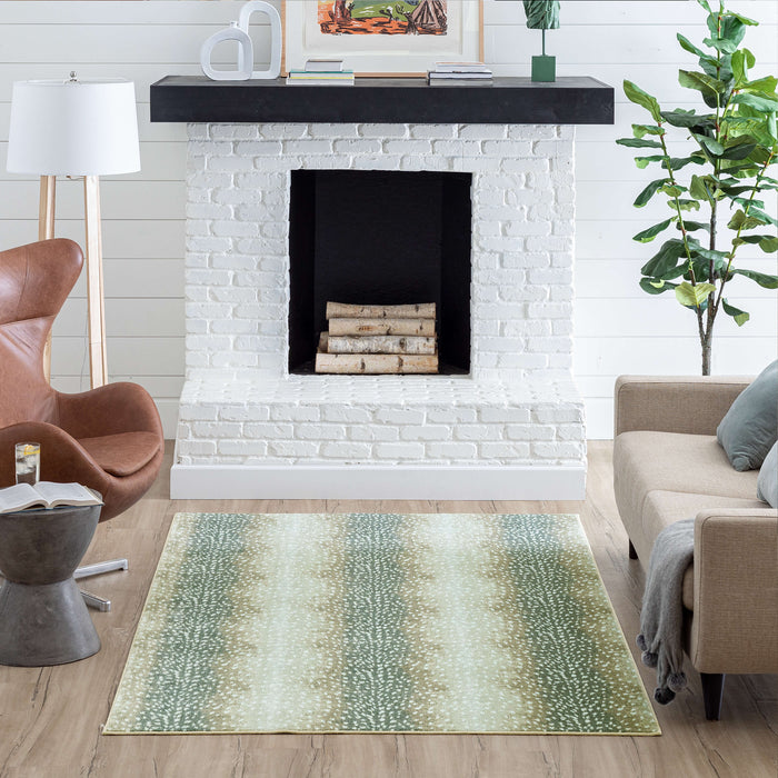 Technicolor Antelope Skin Tan Area Rug