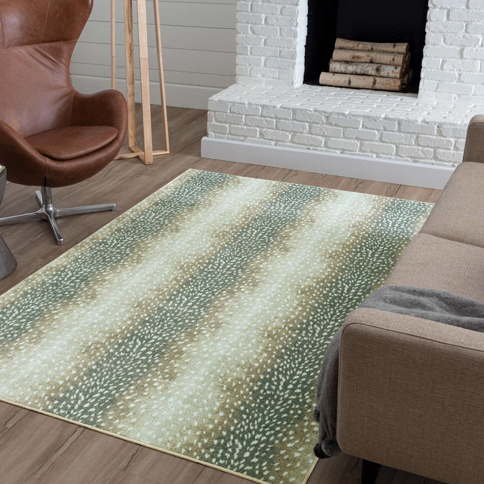 Technicolor Antelope Skin Tan Area Rug