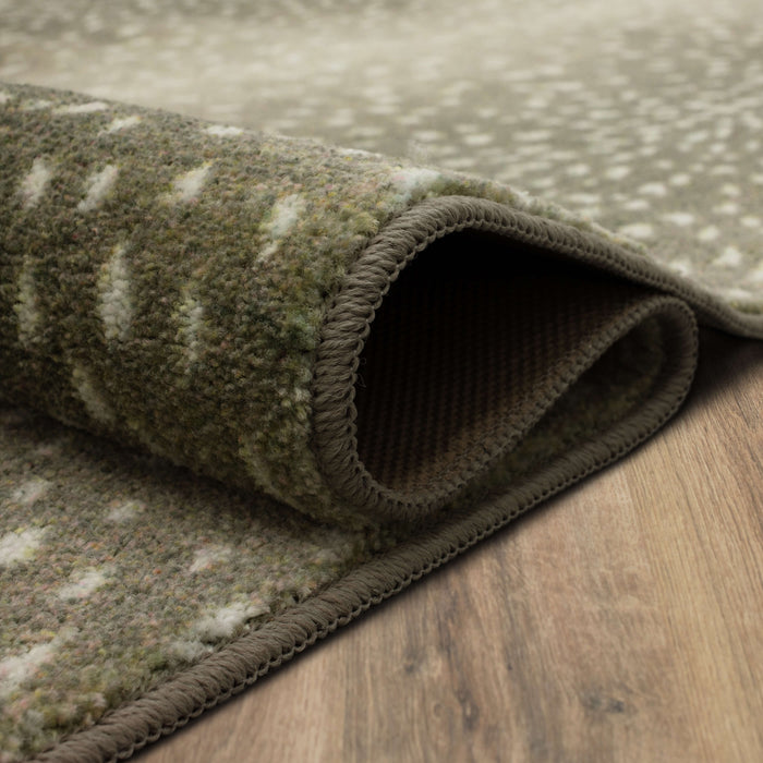 Technicolor Antelope Skin Taupe Area Rug