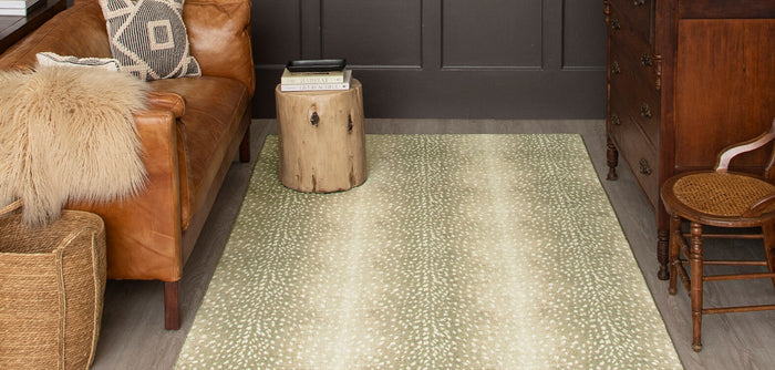 Technicolor Antelope Skin Taupe Area Rug