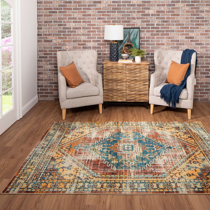 Technicolor Portis Spice Area Rug
