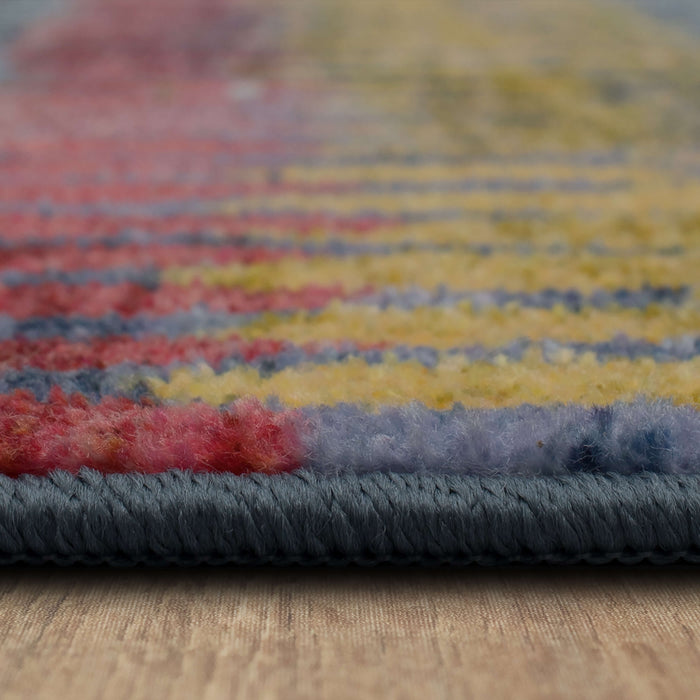 Technicolor Sego Multicolor Area Rug
