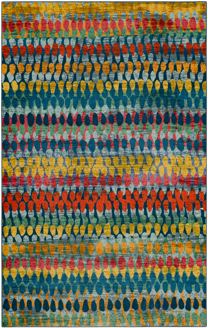 Technicolor Sego Multicolor Area Rug