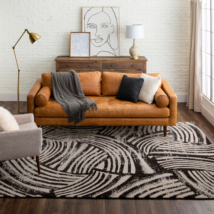 Karastan Rendition Arcoa Obsidian Area Rug by Stacy Garcia Home
