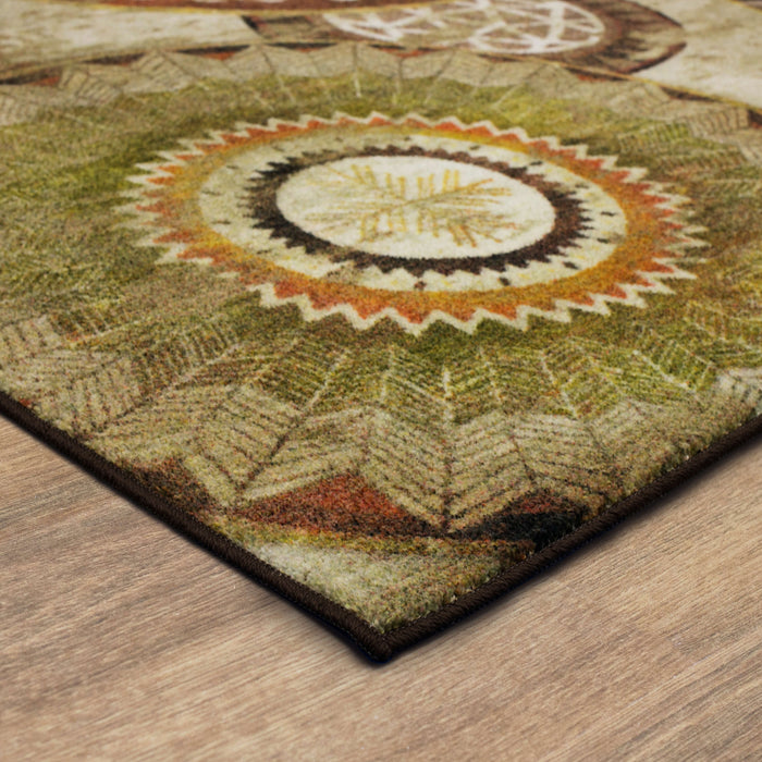 Technicolor Arlington Brown Area Rug