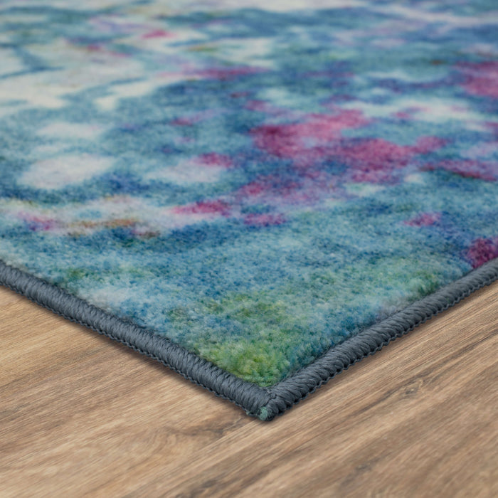Technicolor Expression Blue Area Rug