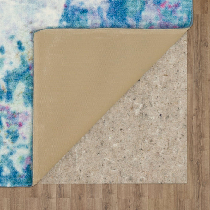 Technicolor Expression Blue Area Rug