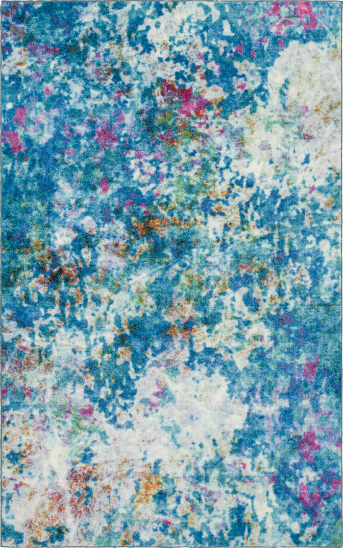Technicolor Expression Blue Area Rug