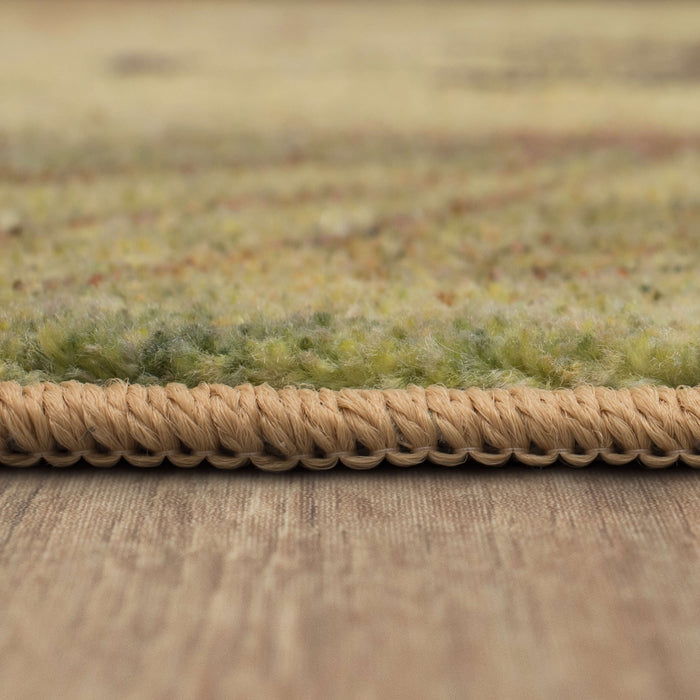 Technicolor Dandelion Brown & Orange Area Rug
