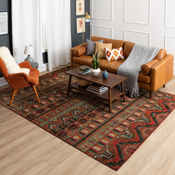 Heritage Augustine Red Area Rug