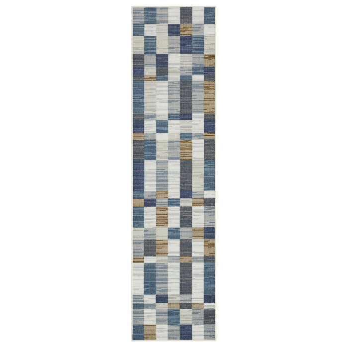 Mell Blocks Cool Area Rug
