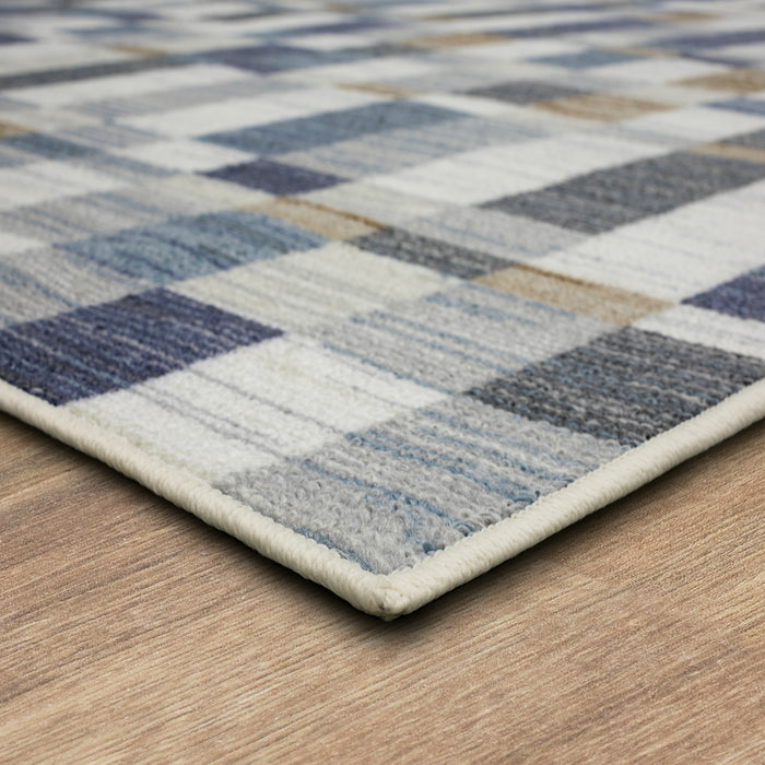 Mell Blocks Cool Area Rug