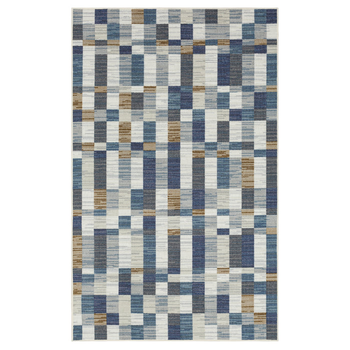 Mell Blocks Cool Area Rug