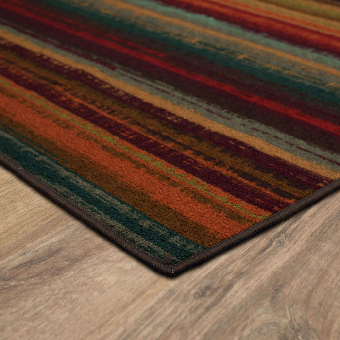 Bloom Santos Brown & Orange Area Rug