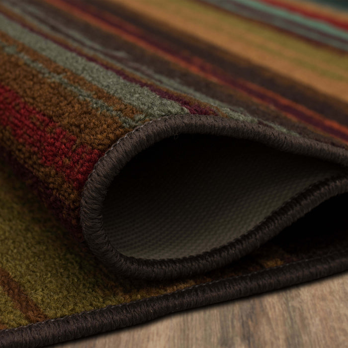 Bloom Santos Brown & Orange Area Rug