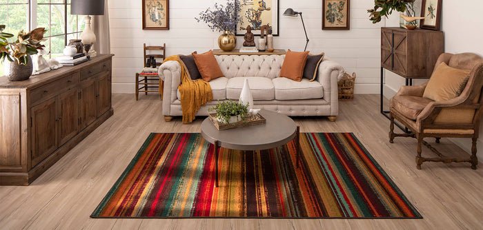 Bloom Santos Brown & Orange Area Rug